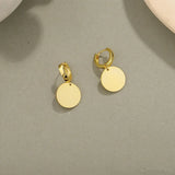 925 Sterling Silver Retro Circle Earrings Wedding Party Gift