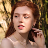 925 Silver Lightning C Earrings Wedding Jewelry