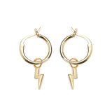 925 Silver Lightning C Earrings Wedding Jewelry