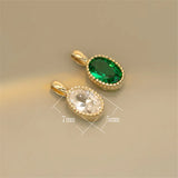 925 Silver Zircon Pendant Necklace Women High Banquet Jewelry