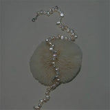 925 Silver Baroque Pearl Necklace Women Clavicle Chain