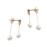 925 Silver Freshwater Pearl Earrings Wedding Party Jewelry