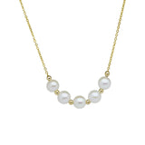 925 Silver Freshwater Pearl Necklace Hot Retro Clavicle Chain