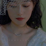 925 Silver Freshwater Pearl Necklace Hot Retro Clavicle Chain
