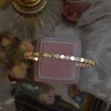 925 Silver Zircon Round Bracelet Birthday Jewelry