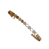 925 Silver Zircon Round Bracelet Birthday Jewelry