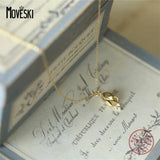 925 Silver Sweet Tulip Necklace Romantic Wedding Jewelry