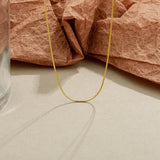 925 Sterling Silver Snake Bone Chain Women Necklace