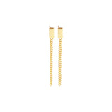 925 Silver Long Chain Earrings Retro French Ear Jewelry