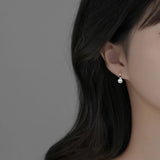925 Silver Pearl Stud Earrings Women High Quality Jewelry Gift