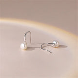 925 Silver Pearl Stud Earrings Women High Quality Jewelry Gift