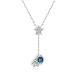 S925 Sterling Silver Astronaut Pendant Necklace for Women