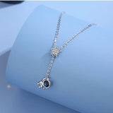 S925 Sterling Silver Astronaut Pendant Necklace for Women