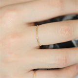 925 Sterling Silver Square CZ Charm Rings Women Wedding Jewelry
