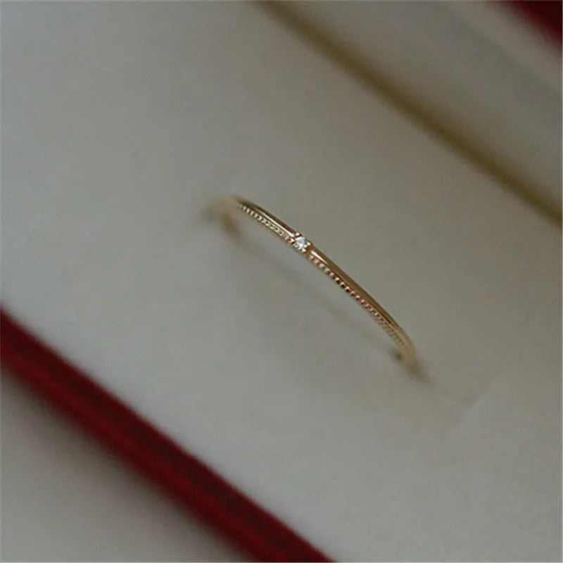925 Sterling Silver Square CZ Charm Rings Women Wedding Jewelry