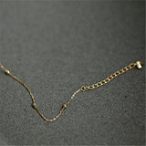 925 Silver Plated 14K Spacer Ball Bracelet Women Charm Jewelry