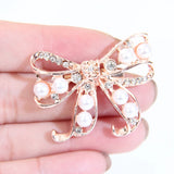 MOZOG Bow Brooch Ultralight Women Ornament Lapel Pin Jewelry