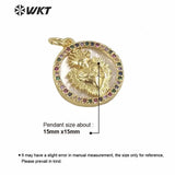 Tiny Shell Love Charm Heart Shape Coin Pendant
