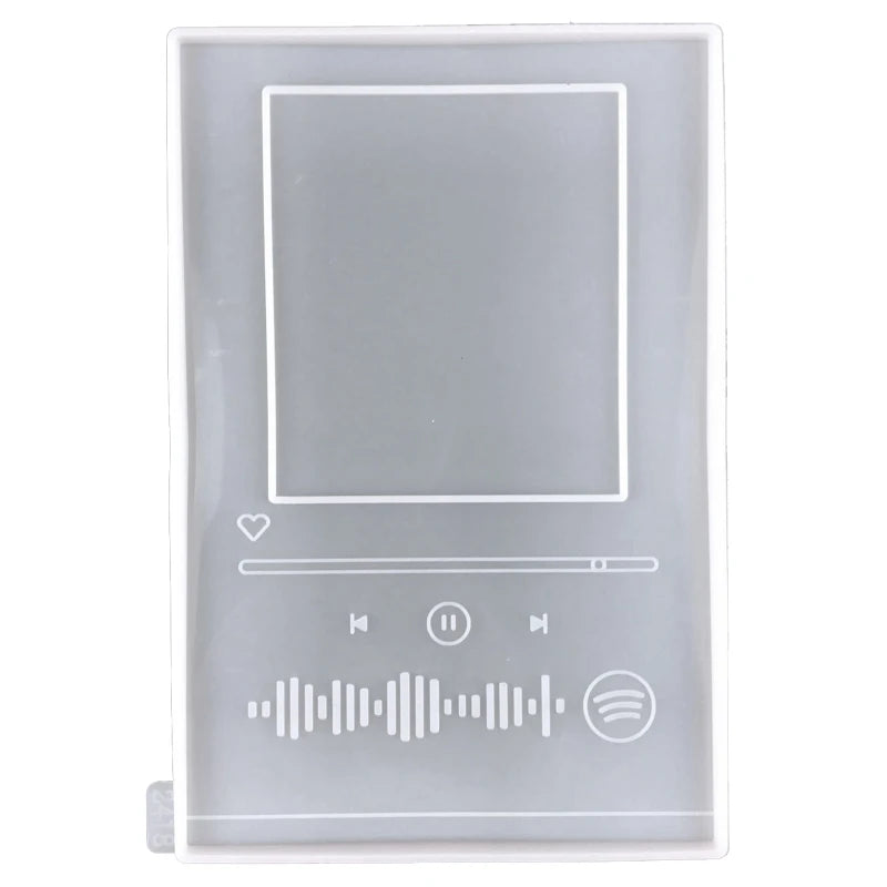 MP3 Photo Frame Epoxy Resin Mold Desktop Decorations Silicone Mould