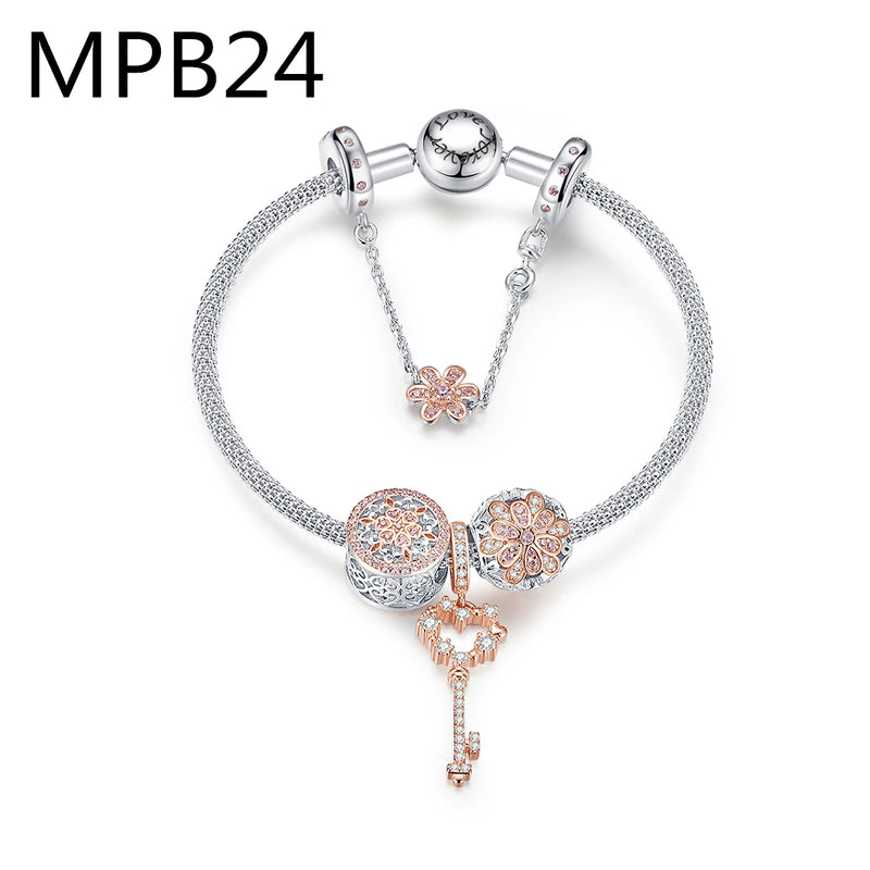MPB2 Silver Chain Bracelet for Women, Simple and Elegant Jewelry