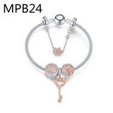 MPB2 Silver Chain Bracelet for Women, Simple and Elegant Jewelry