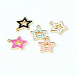 10pcs Coco Tree Enamel Charms for Jewelry Making