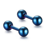Round Ball Earring Studs Women Jewelry Girl Men
