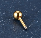 Round Ball Earring Studs Women Jewelry Girl Men