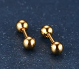 Round Ball Earring Studs Women Jewelry Girl Men