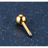 Round Ball Earrings Studs Women Jewelry Men