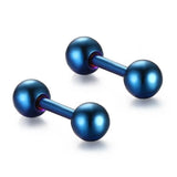 Round Ball Earrings Studs Women Jewelry Men