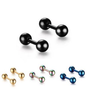 Round Ball Earrings Studs Women Jewelry Men