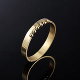 MSX Punk Plating Cuff Bracelet Stainless Steel Bangles