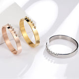 MSX Punk Plating Cuff Bracelet Stainless Steel Bangles