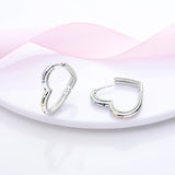 925 Silver Crystal Stars U-Type Earrings