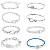 925 Sterling Silver Snake Chain Bracelet DIY Jewelry Making Women