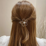 Crystal Hollow Flowers Hairpin Hair Clip Hair Accessory