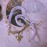 Metal Letters Angel Crystal Pendant Necklace for Women