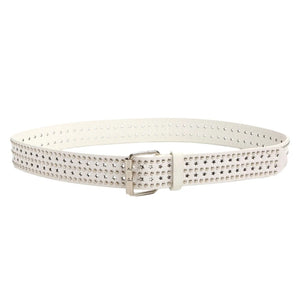 MXMB Waist Chain Studded Star Buckle Wide Belt