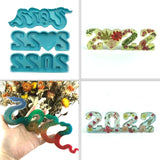 3 Pcs/Set Numbers Ornaments Epoxy Resin Mold DIY Crafts Making Tools