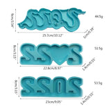 3 Pcs/Set Numbers Ornaments Epoxy Resin Mold DIY Crafts Making Tools