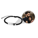 Personalized Couples Memorial Valentine Projection Photo Bracelet