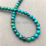 Smooth Turquoise & Howlite Stone Beads for Jewelry Making