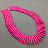 Howlite Spike Beads - 1 STRAND
