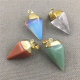 Nature Point Pendant with Bail for DIY Jewelry Making