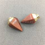 Nature Point Pendant with Bail for DIY Jewelry Making
