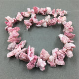 Pink Druzy Crystal Nugget Quartz Geode Beads