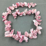 Pink Druzy Crystal Nugget Quartz Geode Beads