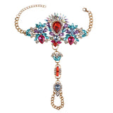 Women's Crystal Boho Anklet Bracelet Leg Chain Summer Beach Jewelry