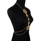 Crystal Rhinestone Beads Statement Necklace Waist Jewelry
